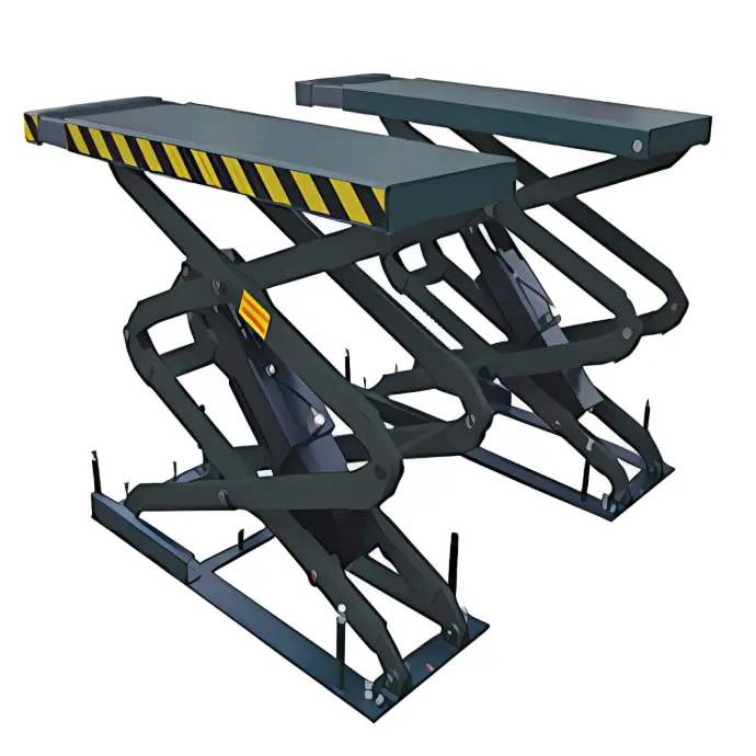 Cầu nâng cắt kéo nâng bụng 3 tấn, lắp chìm ( 3 pha, màu đen RAL 9005).