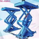 Cầu nâng cắt kéo nâng bụng 3.3 Tấn, Lắp chìm, Có tay nâng xe SUV (3 Pha, mô tơ trong, màu xám 7016)